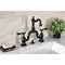 Kingston Brass Bridge Bathroom Faucet with Brass PopUp, Matte Black KS7970TAL - alternate 2